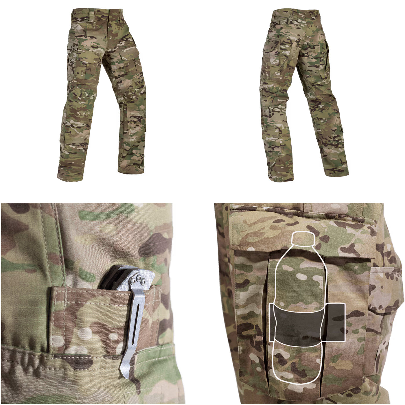 Crye G3 Field Pants with 10 Concealed Pockets - Durable Tactical Pants Made in USA - Perfect for Outdoor Adventures, Hiking & Military Operations
