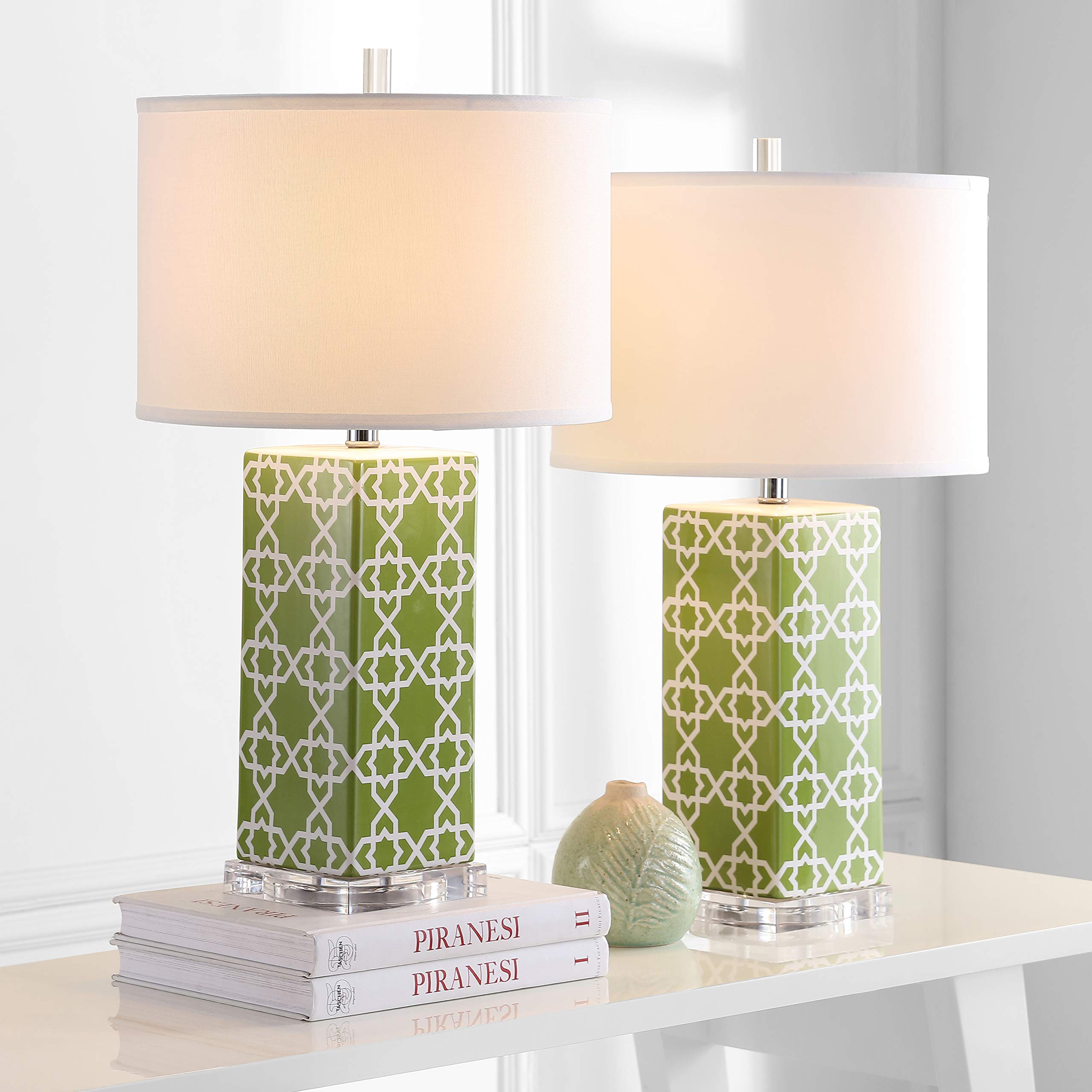 SAFAVIEH Quatrefoil Modern Table Lamp Set of 2 - 27