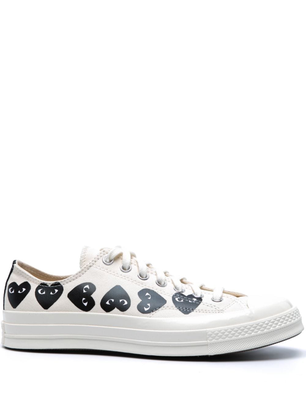 Comme des Garcons Beige Sneakers for Women - Fashionable Low Top Casual Shoes for Daily Wear & Street Style Outfits