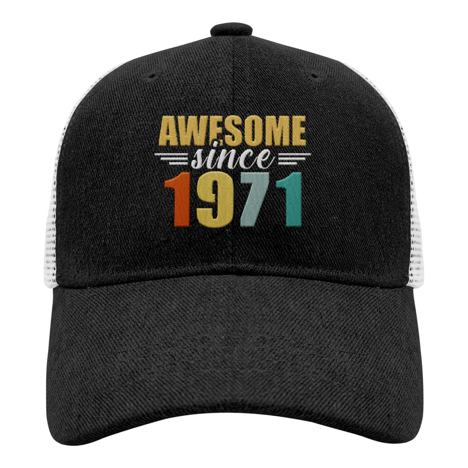 Zoman Baseball Cap for Men - Vintage 1971 Retro Dad Hat with Nylon Mesh & Embroidery - Adjustable Snapback - Perfect for Birthdays, Sports, and Casual Wear