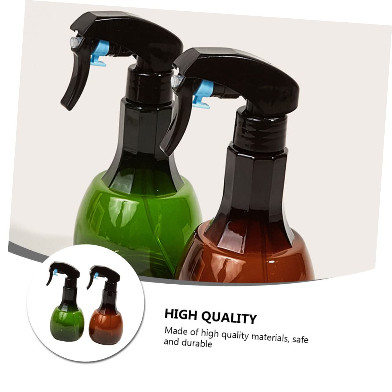 Mikinona 2 Pack 550ml Plastic Spray Bottles - Hairdressing & Barber Sprayer, Garden Watering Can, Cleaning Spray Bottle for Salon, Gardening & Home Use