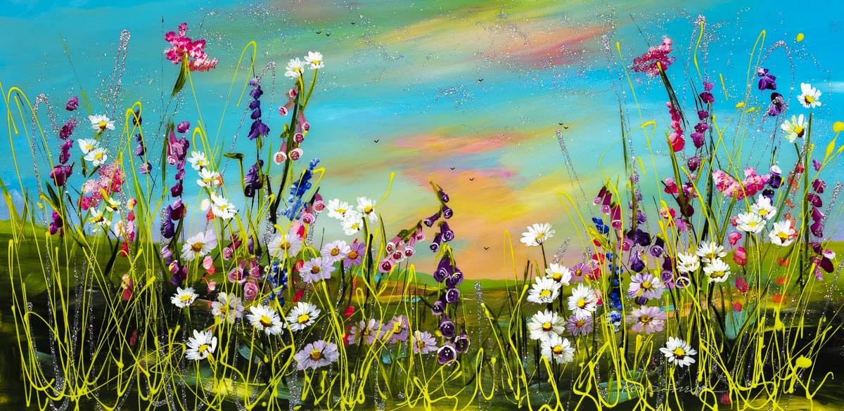 Original 'A Beautiful Day' Artwork - Handmade Wall Decor for Living Room, Bedroom & Office - Perfect Gift for Home & Office Decor