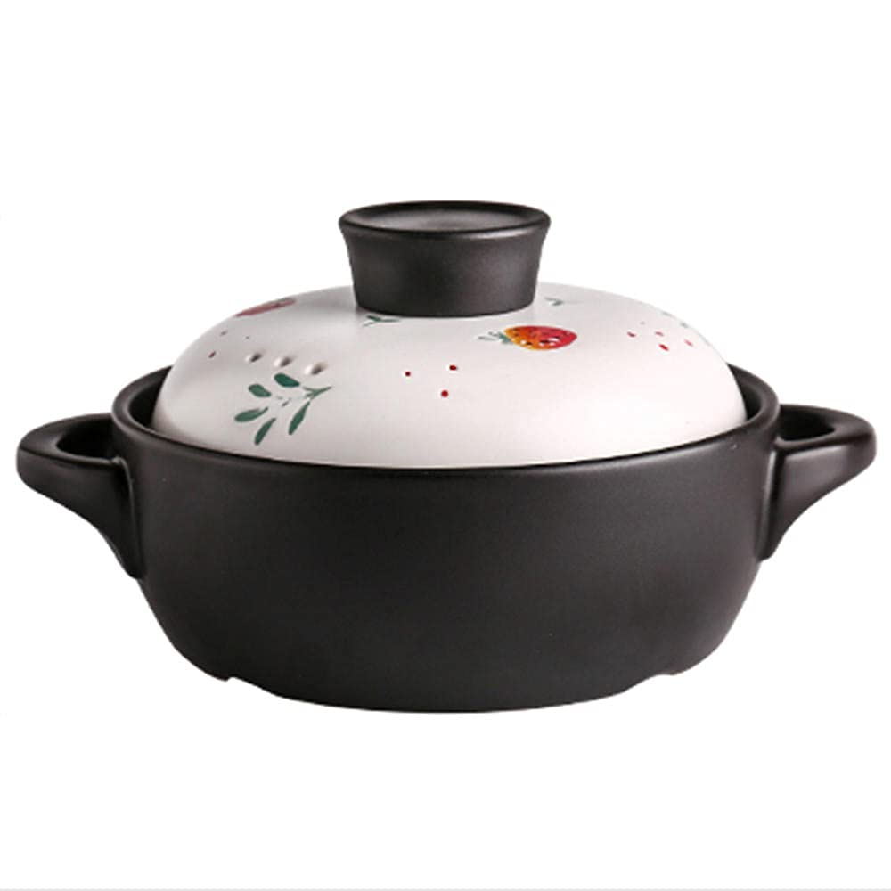 Scandinavian Terracotta Stew Pot - 2.8L Heat-Resistant Casserole Crock for Soups & Slow Cooking | Perfect for Stovetop, Oven & Table Serving