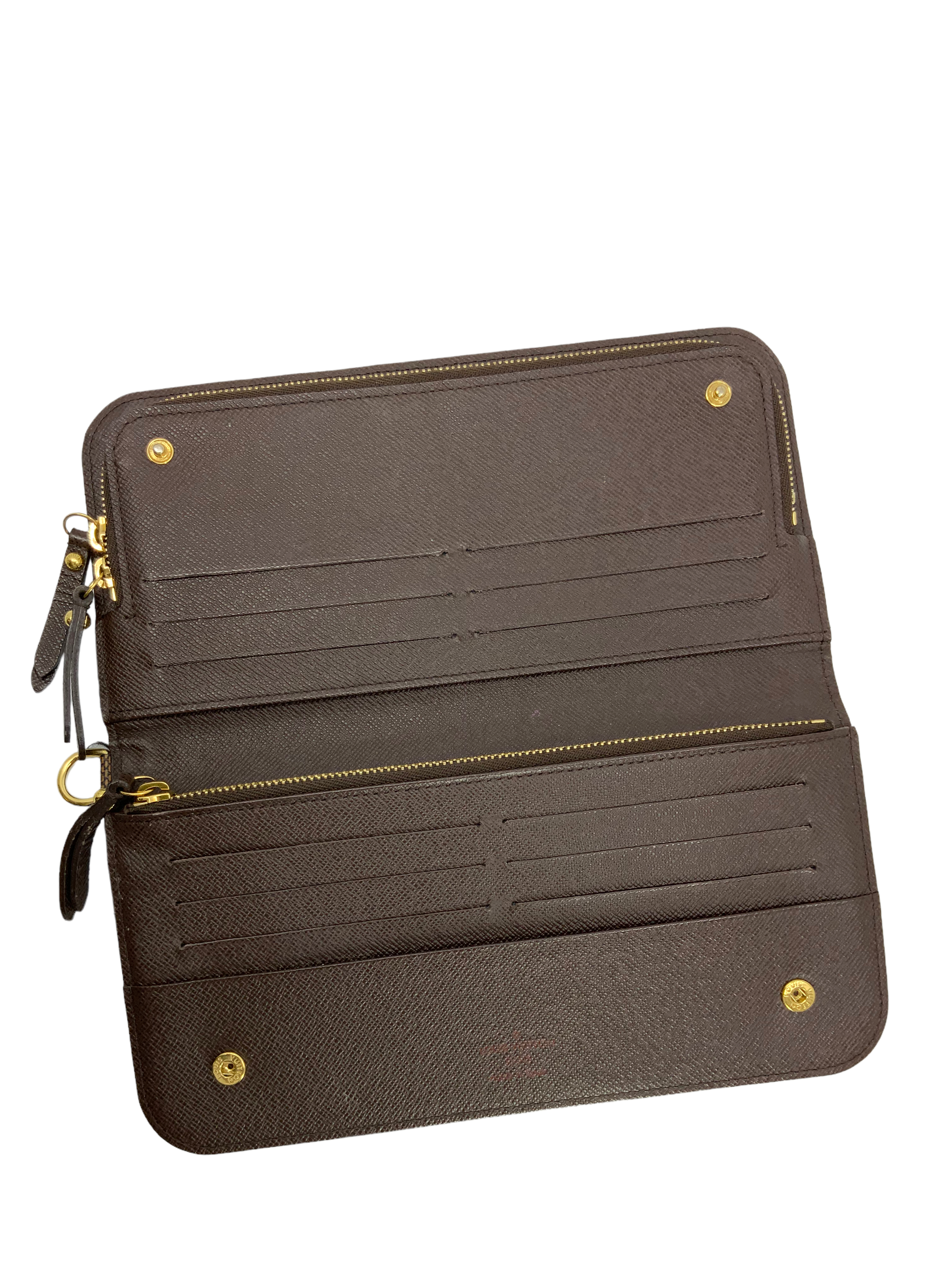 Louis Vuitton Insolite Damier Ebene Organizer Wallet for Women - Compact Zippered Coin Purse with Card Slots - Perfect for Travel, Shopping & Everyday Use