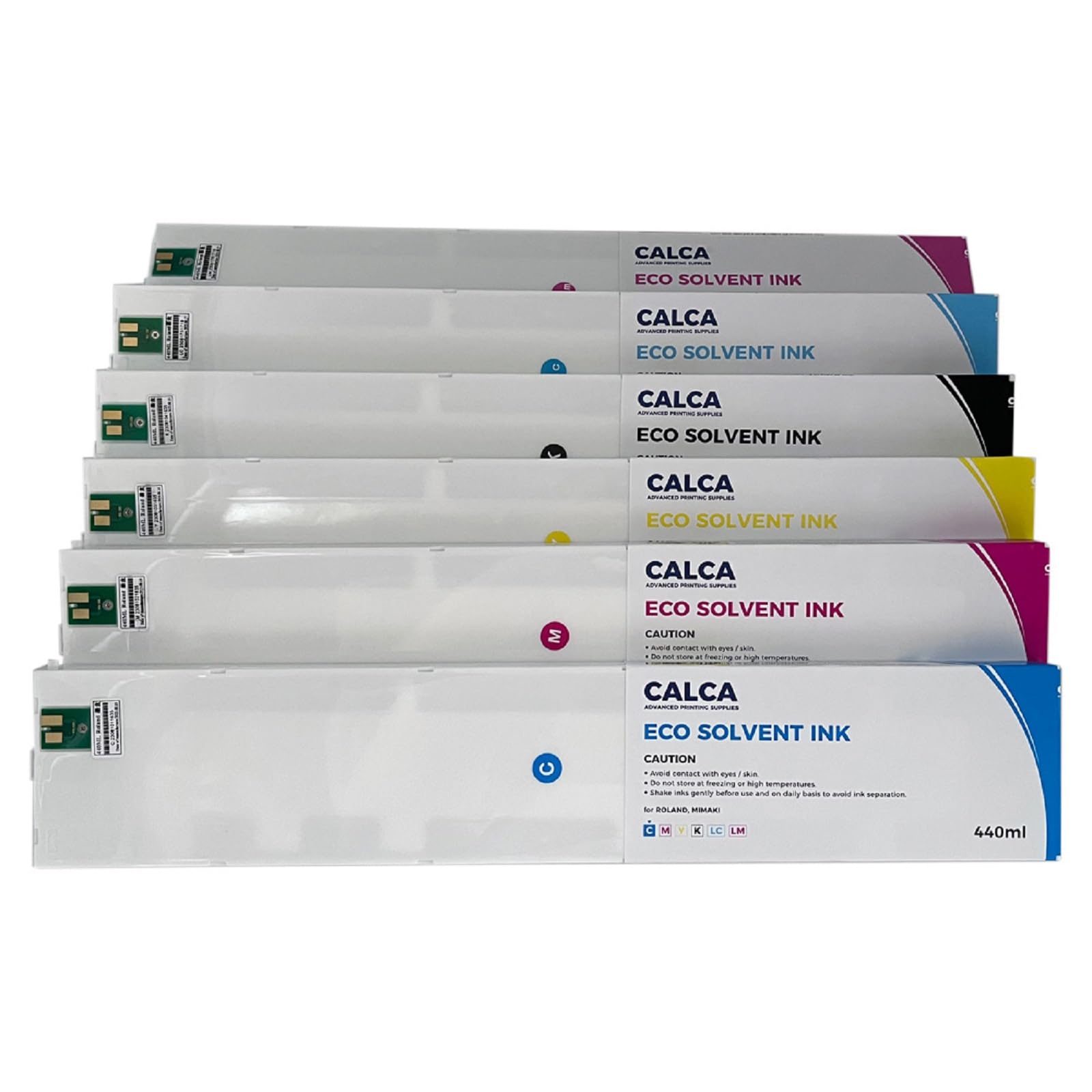 High-Quality 440ml Roland ECO-Sol Max Compatible Ink Cartridges - Bulk Printer Supplies for Wide Format Printing | Perfect for Sign Making, Vehicle Wraps & Banner Printing