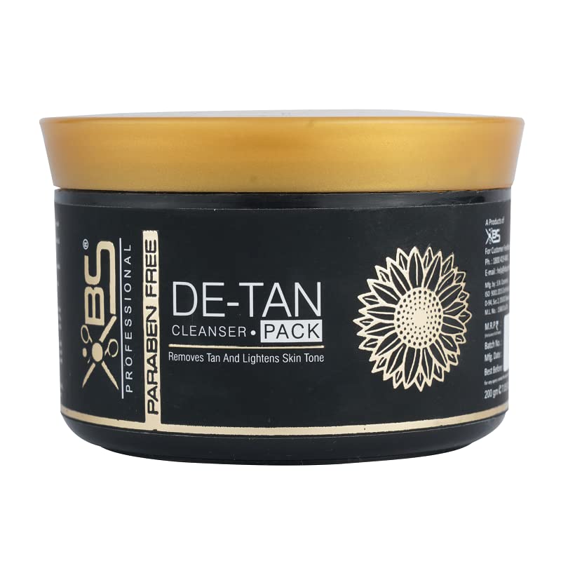 XBS Professional De-Tan Face Cleanser Pack - Removes Tan, Dark Spots & Pigmentation | Brightens Skin Tone | 200g | Perfect for Sun-Damaged & Uneven Skin | Daily Skincare Routine