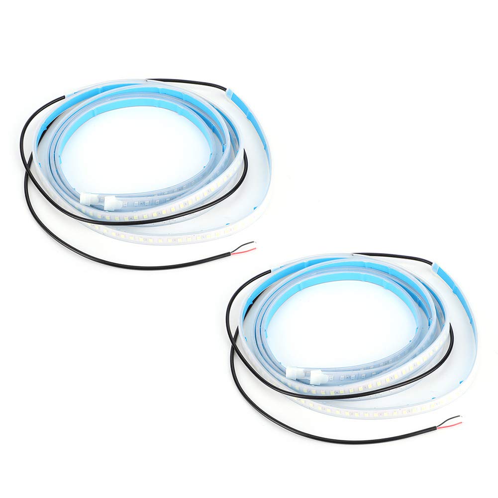 Duokon 3.9ft Car Door LED Light Strip - 12V 28W Waterproof Warning Light Bar for Rear-End Collision Prevention & Vehicle Decoration - Perfect for Night Driving Safety and Car Customization