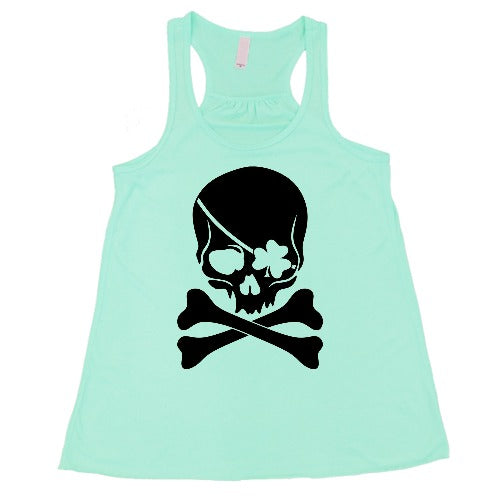 Shamrock Skull Graphic T-Shirt for Men & Women | St. Patrick's Day Party Outfit | Casual Streetwear & Festival Fashion