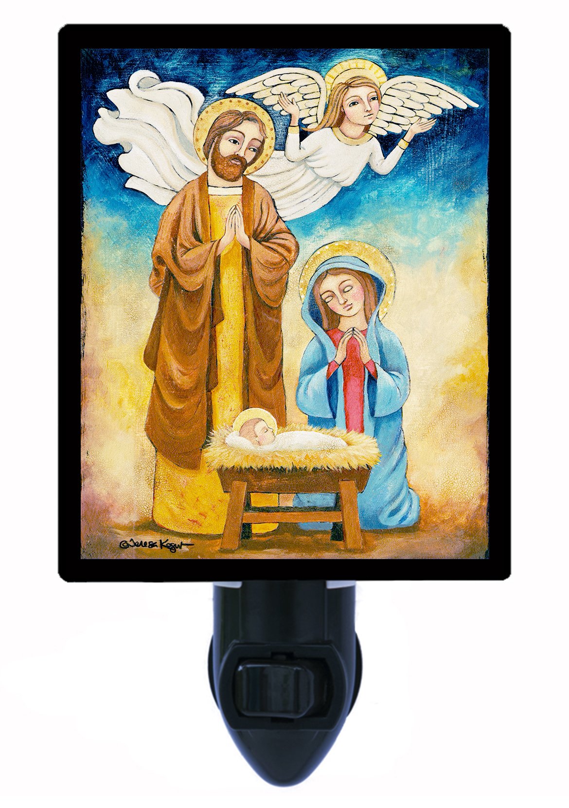 Holy Family Nativity LED Christmas Night Light - Religious Decor for Home, Church & Holiday Celebrations - Perfect for Bedroom, Nursery & Prayer Spaces