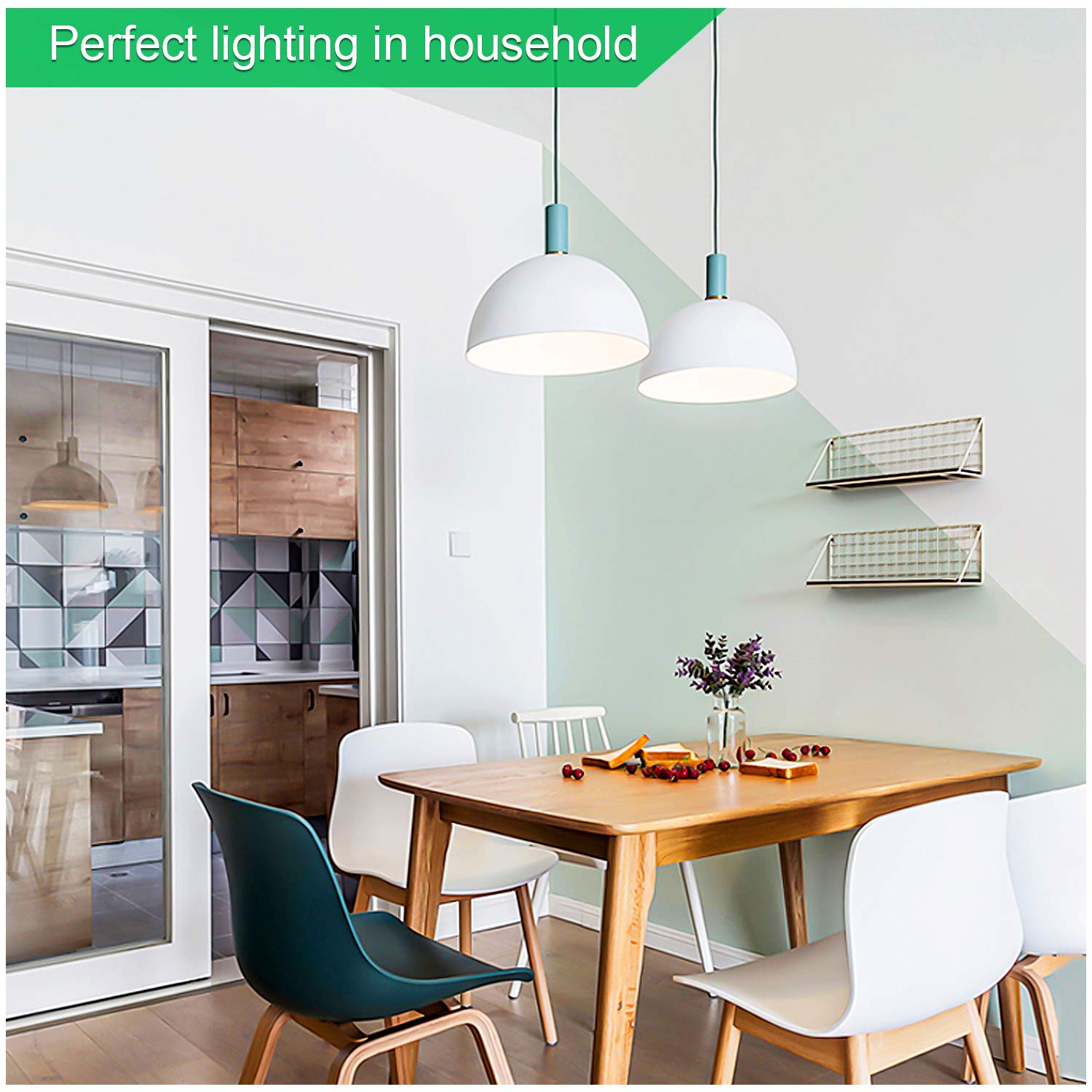 MAXvolador 12-Pack E12 Candelabra LED Bulbs - 60W Equivalent, 6W 600LM B11 Candle Light Bulbs 5000K Daylight White, Non-Dimmable Chandelier Bulbs with E12 Base - Perfect for Ceiling Fans, Wall Sconces & Decorative Lighting
