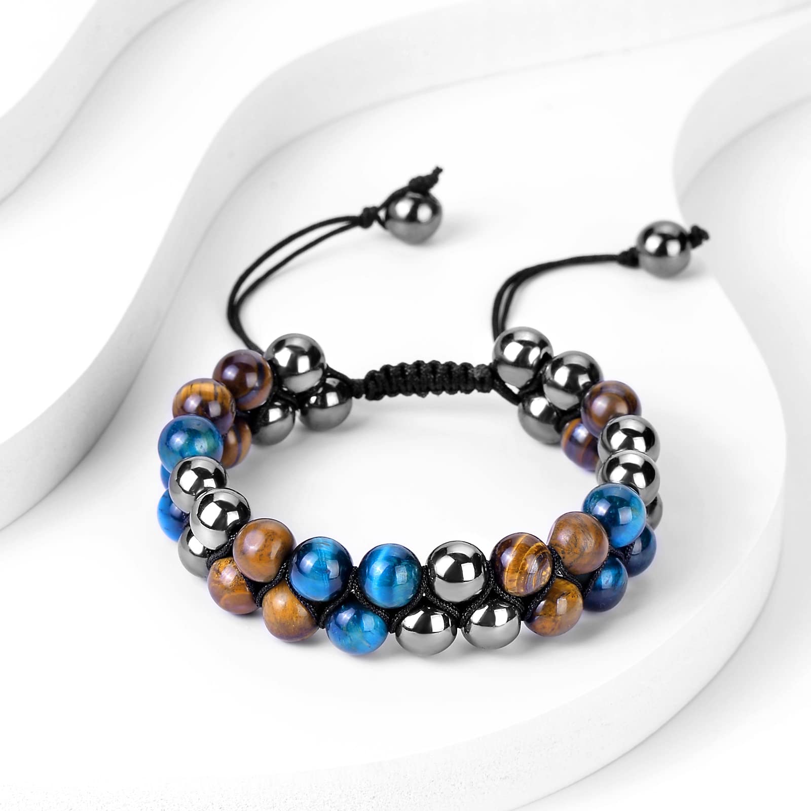 Evil Eye Protection Bracelet for Men & Women - Lucky Beaded Crystal Bracelet for Good Fortune, Wealth & Happiness - Perfect for Gifts, Meditation & Spiritual Healing