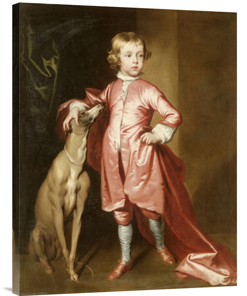Robert Byng Portrait of A Young Boy Canvas Wall Art Print - Gallery Wrap Giclee Reproduction - Perfect for Living Room, Bedroom & Office Decor