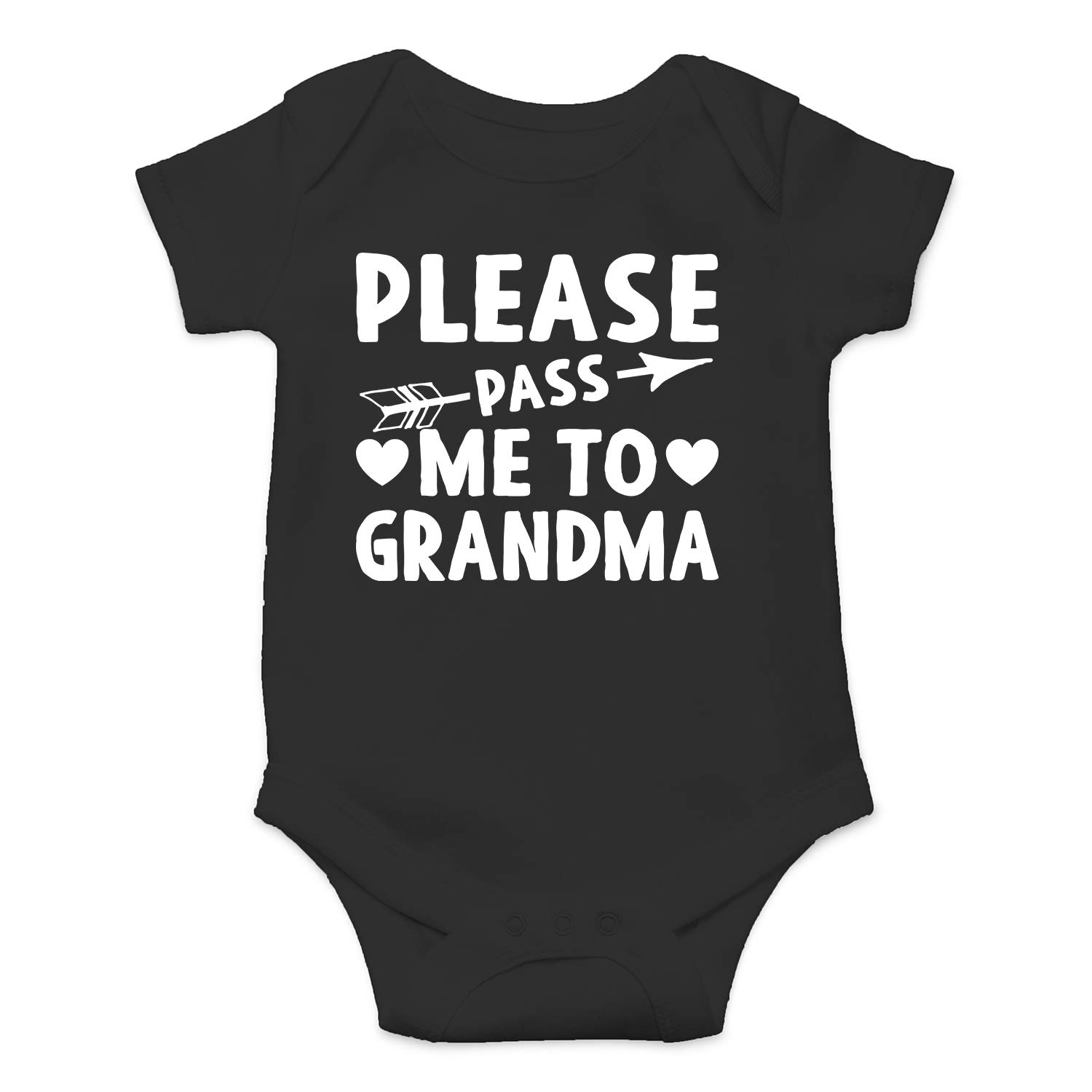 Funny Baby Essentials Bodysuit - 'Please Pass Me to Grandma' Newborn Romper for Baby Boys | Cute Infant Outfit for Family Gatherings & Photo Shoots