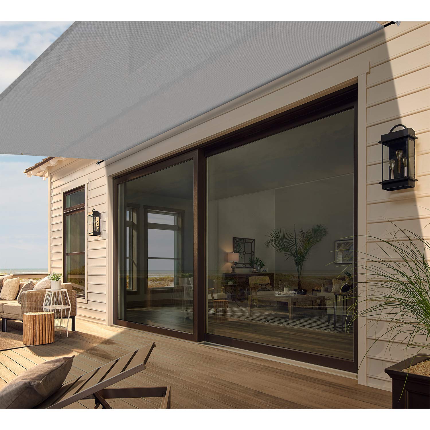 11'x33' Light Grey Outdoor Sun Shade Sail - UV Protection Canopy Cover for Patio, Deck, Pergola, Porch & Yard with Reinforced Grommets | Perfect for Backyard Shade, Poolside Relaxation & Outdoor Entertaining