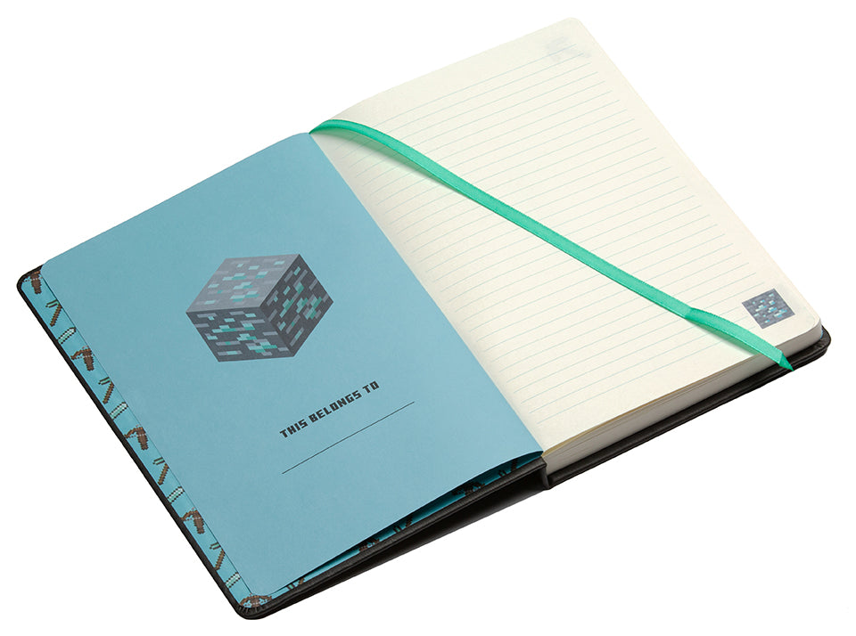 Minecraft Diamond Ore Journal with Charm - Perfect for Gaming Enthusiasts, Note Taking & Creative Writing