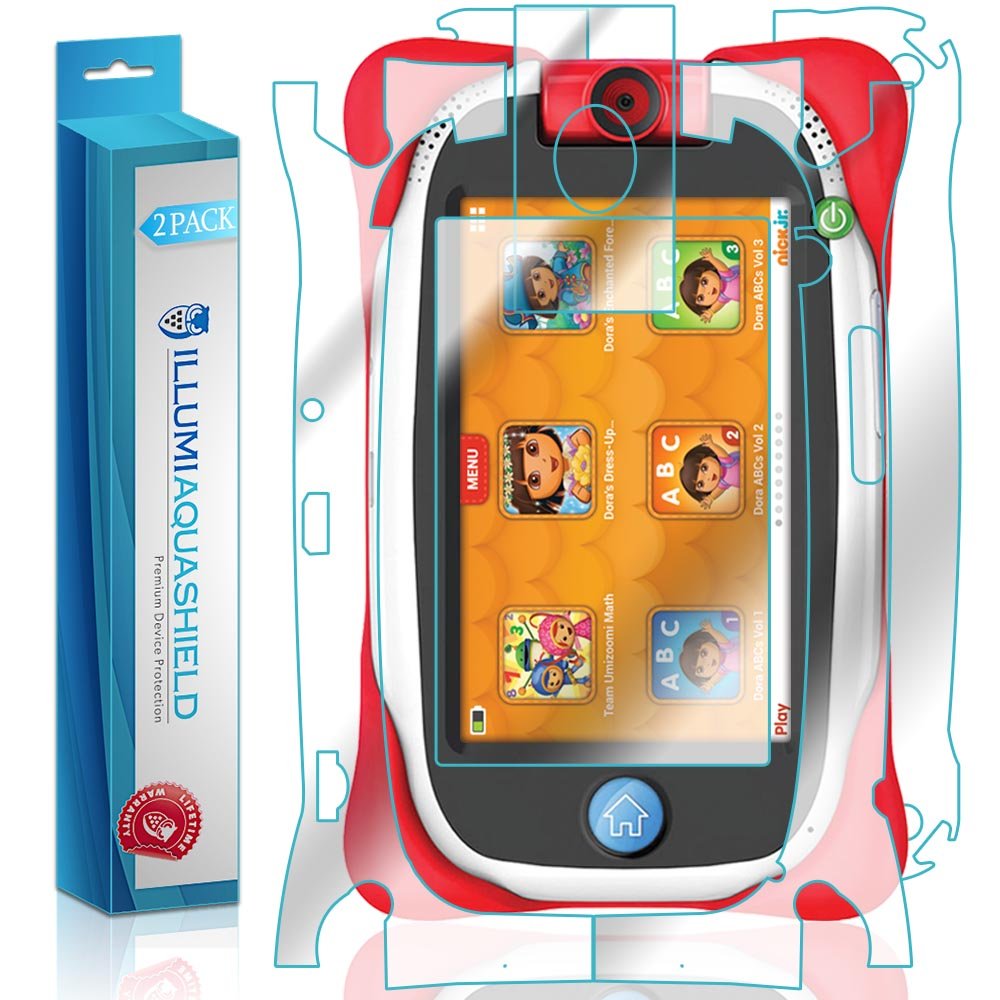 ILLUMI AquaShield Front & Back Screen Protector for Nabi Jr. 5-Inch Tablet (2-Pack) - HD Clear Anti-Bubble TPU Film - Perfect for Kids' Learning & Play Protection