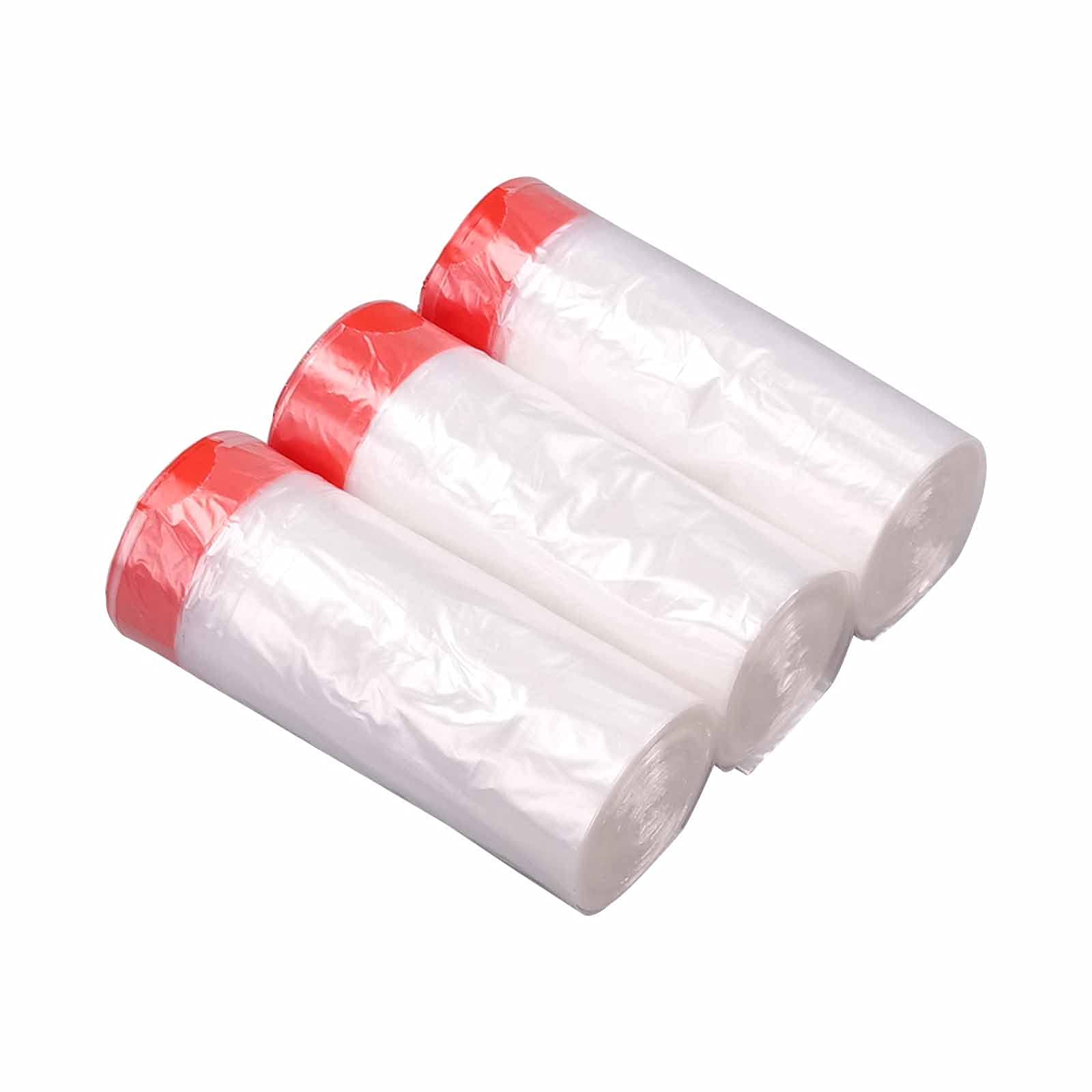 Morcte 3 Gallon Small Clear Trash Bags with Drawstring - 108 Count | Perfect for Bathroom, Office, Bedroom & Car Waste Disposal
