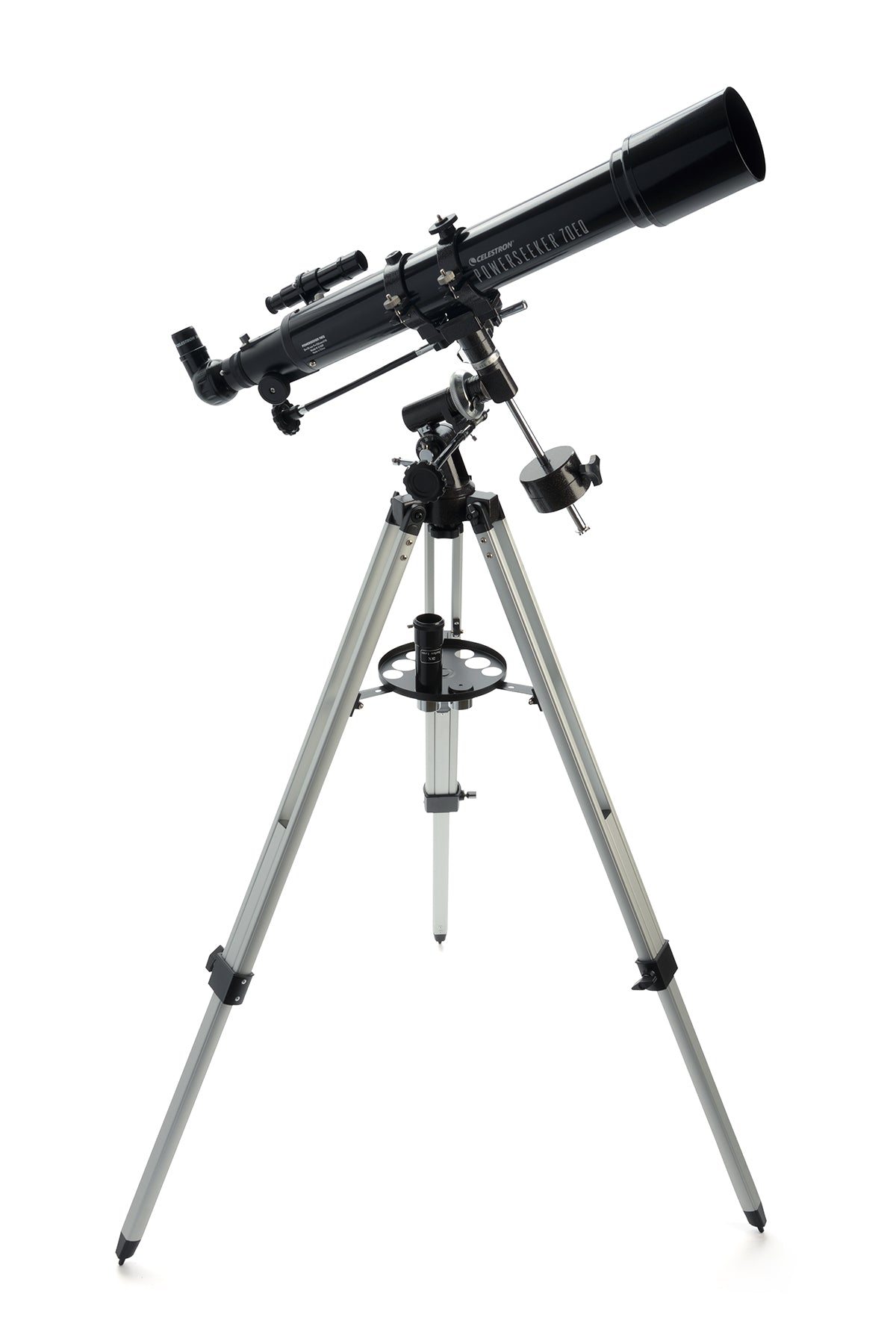 PowerSeeker 70EQ Telescope with Motor Drive & Smartphone Adapter - Astronomy Telescope for Beginners, Stargazing, Moon & Planet Observation