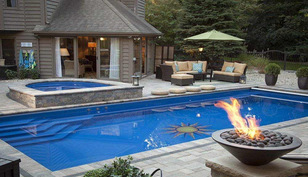 Sun Medallion Ceramic Swimming Pool Mosaic Tile - 48