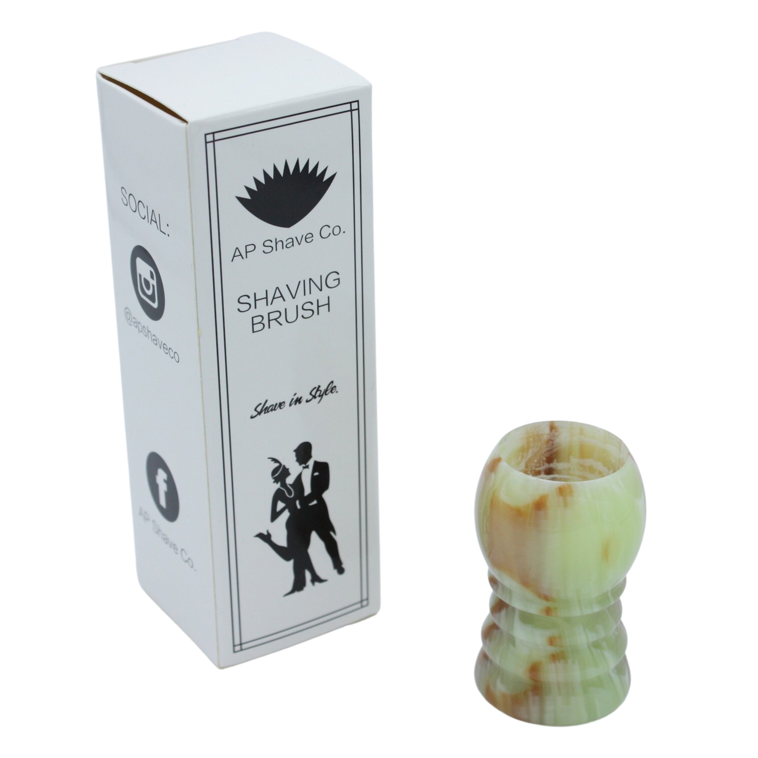 Premium Jade Handcrafted Shaving Brush Handle - Fits 24mm & 26mm Knots - Luxury Wet Shaving Accessory for Men - Perfect for Traditional Barber Shaves & Gift Sets