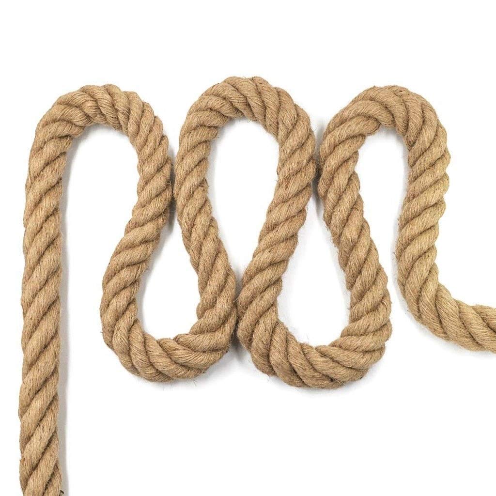 Premium Hemp Rope for DIY Crafts - 30MM/9M Strong Natural Jute Twine - Perfect for Gardening, Hammock Making & Home Decor Projects - Eco-Friendly & Durable