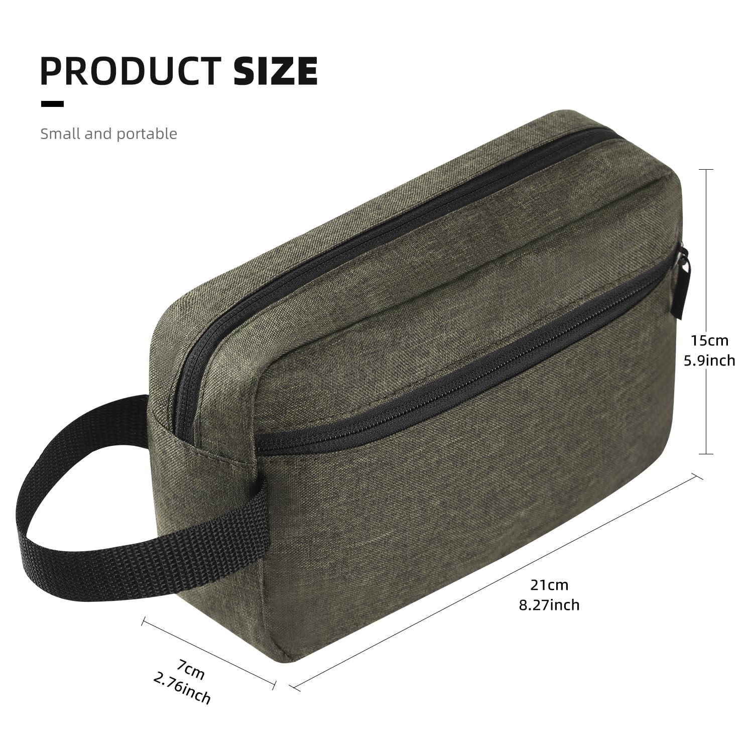 Hanging Travel Toiletry Bag for Women & Men - Waterproof Cosmetic Organizer with Multiple Pockets, Perfect for Vacation, Gym & Business Trips (Deep Green) - Ideal Gift for Travel Lovers