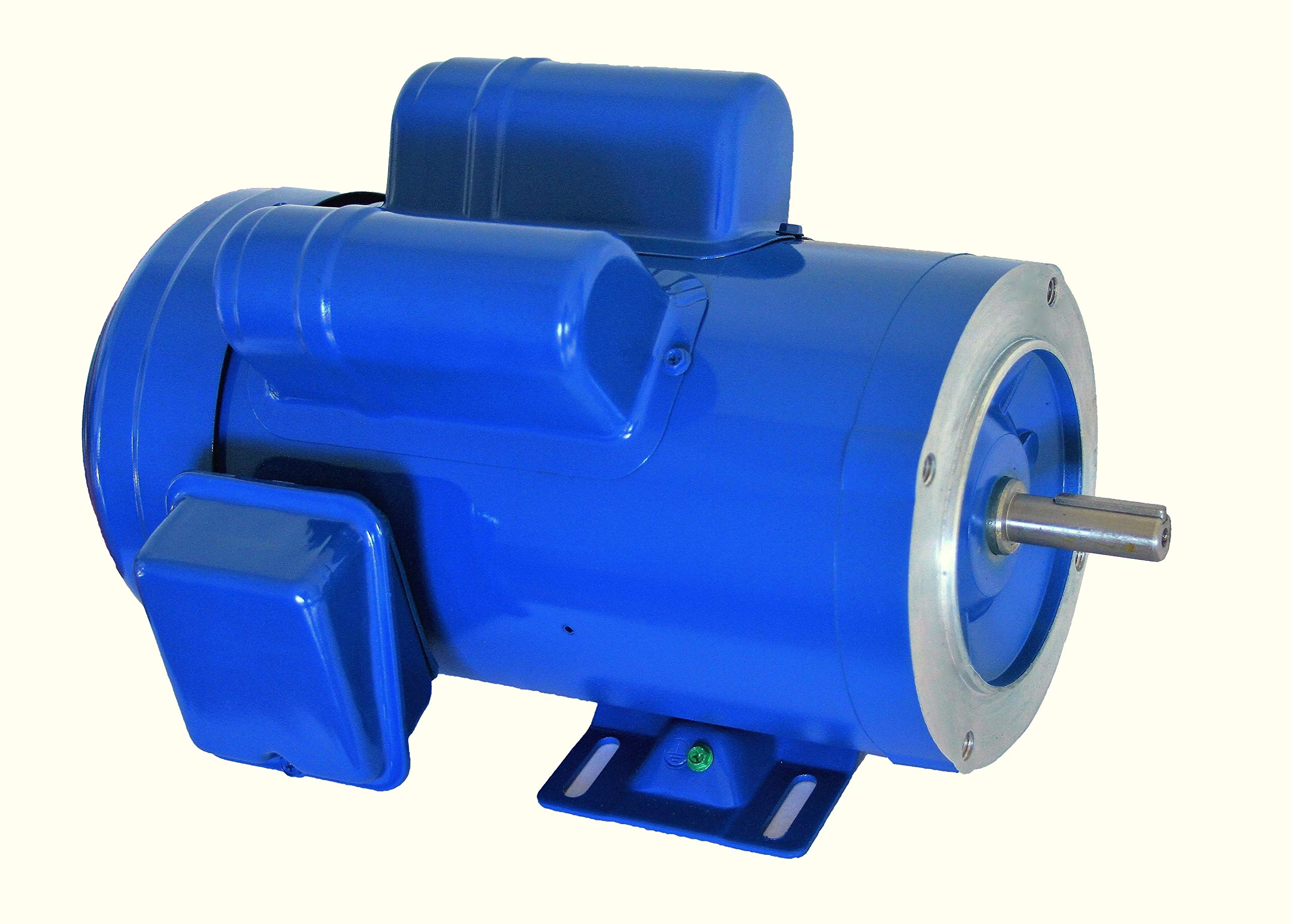 Hallmark Industries MA0515A 1.5 HP AC Motor - 1725 RPM, 1 Phase 60Hz, 115/208-230V, 56C/TEFC, Capacitor Start & Run, Foot Mounted, Steel Frame (Pack of 1) - Ideal for Pumps, Fans, and Industrial Machinery