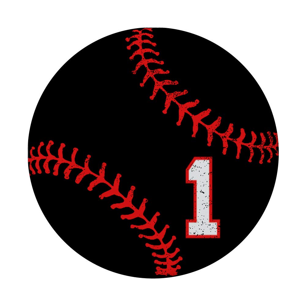 Red and Black Baseball Phone Stand - No.1 Best Seller for Sports Fans | Perfect for Home, Office, and Game Day Use