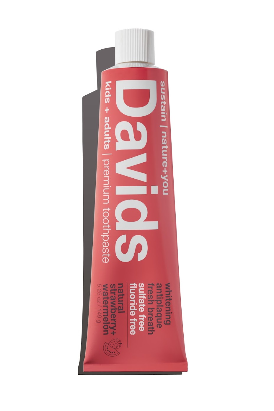 Strawberry Watermelon Premium Toothpaste for Kids - Natural & Fluoride-Free Teeth Whitening & Cavity Protection - Perfect for Morning & Night Oral Care Routine