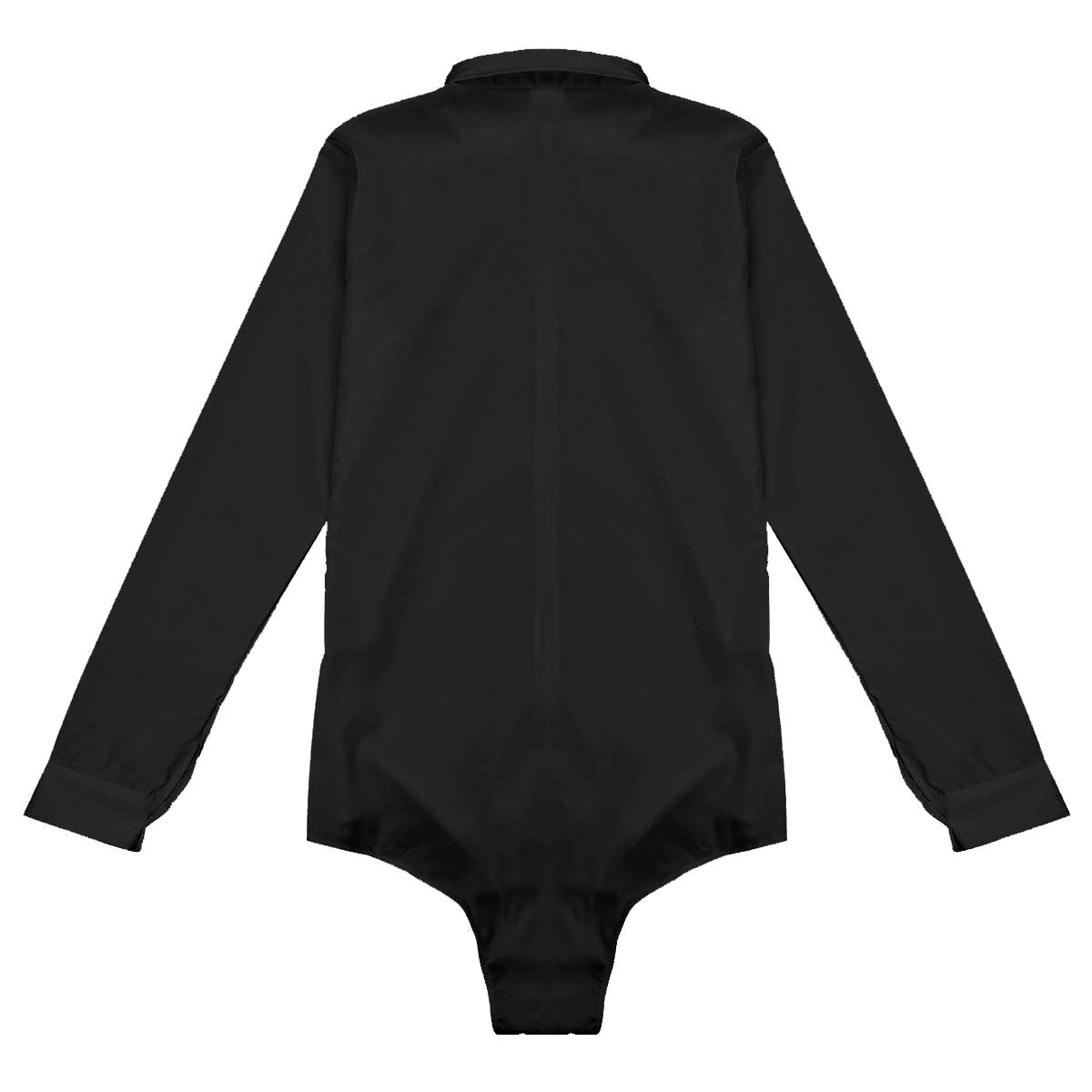 Men's Long Sleeve Latin Dance Shirt Bodysuit with Bowtie - Modern One-Piece Dance Romper Leotard Top for Salsa, Bachata & Ballroom Performance