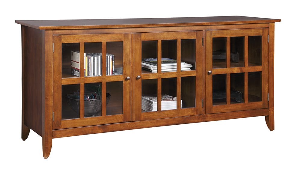 Carlisle Modern TV Stand with Storage - 60 Inch Entertainment Center for Living Room, Bedroom - Wooden TV Console with Open Shelves & Cabinets for Media Storage & Organization