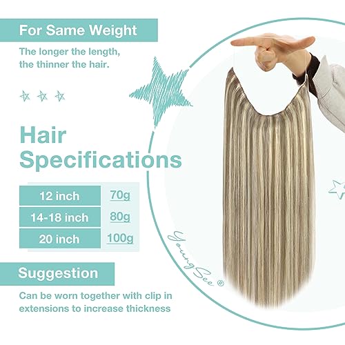 Premium 100% Human Hair Wire Hair Extensions for Women - Clip-In, Heat Resistant, Natural Look for Daily Styling & Special Occasions
