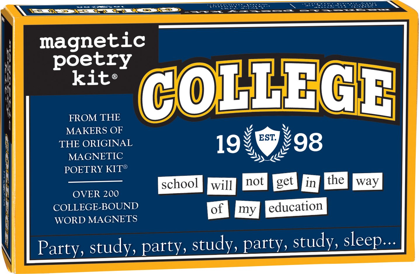Magnetic Poetry Kit for College Students - Refrigerator Word Magnets to Write Poems & Letters - Made in USA - Perfect for Dorm Rooms, Gifts & Creative Writing