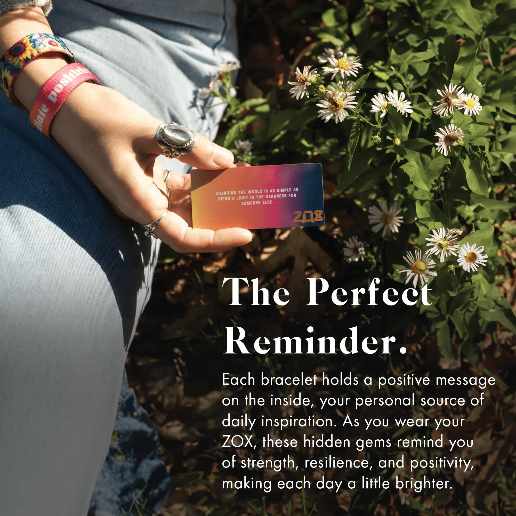 ZOX Stretchy Motivational Bracelets for Men & Women - Elastic Wristbands with Inspirational Affirmations & Unique Art Designs | Perfect Gift for All Ages | Daily Wear, Yoga, Workout & Fashion Accessory