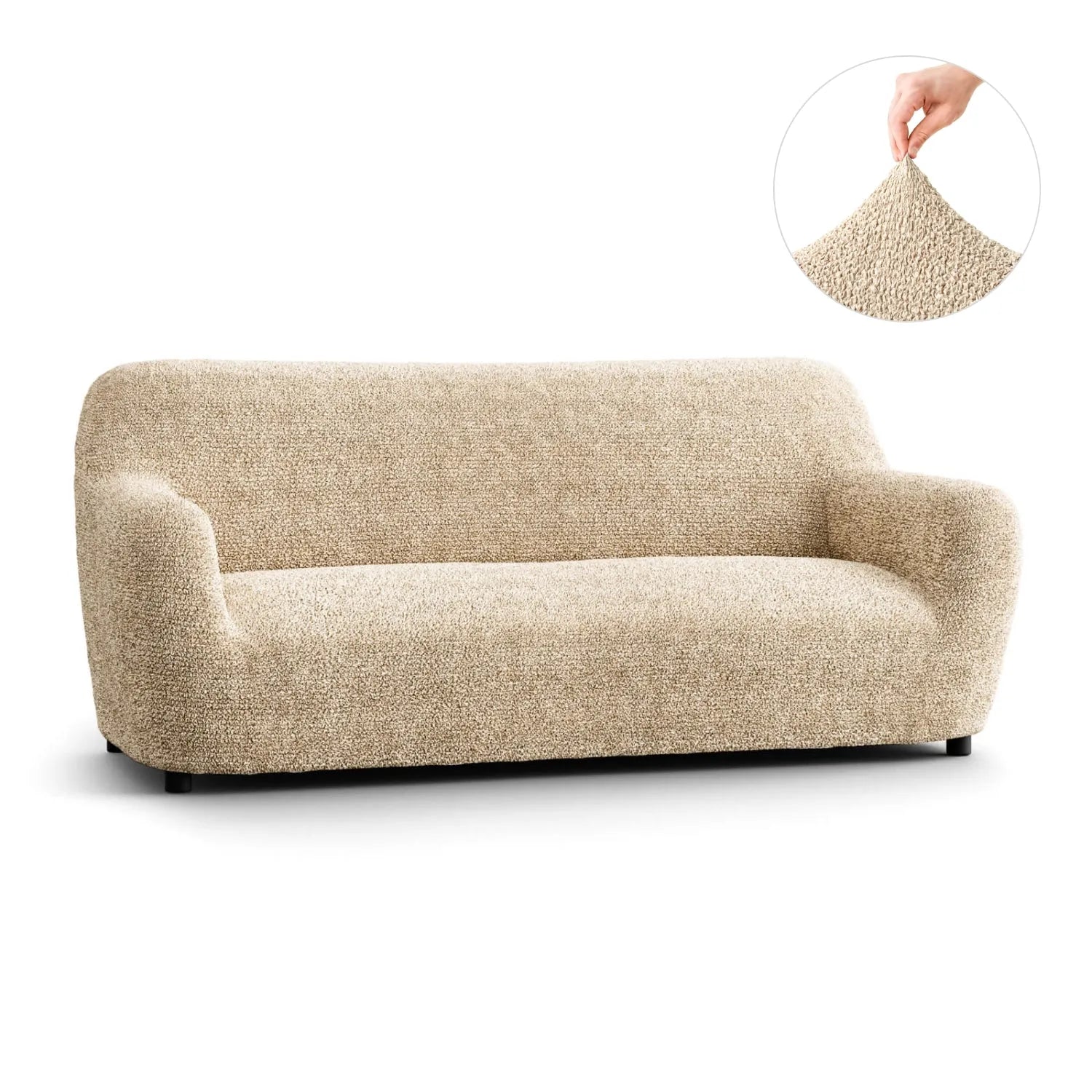 3 Seater Sofa Slipcover - Soft Microfiber Printed Fabric - Perfect for Living Room, Family Room & Home Decor