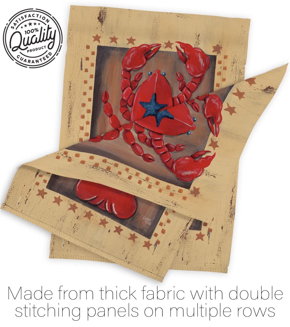 Patriotic Lobster Coastal Flag Set 28x40