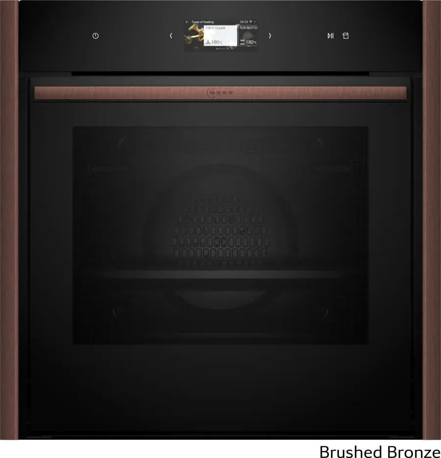 Neff Flex Design 60cm Pyrolytic Oven with Steam Function - Built-in Electric Oven N90 B69VS73Y0A for Modern Kitchens | Perfect for Baking, Roasting & Self-Cleaning