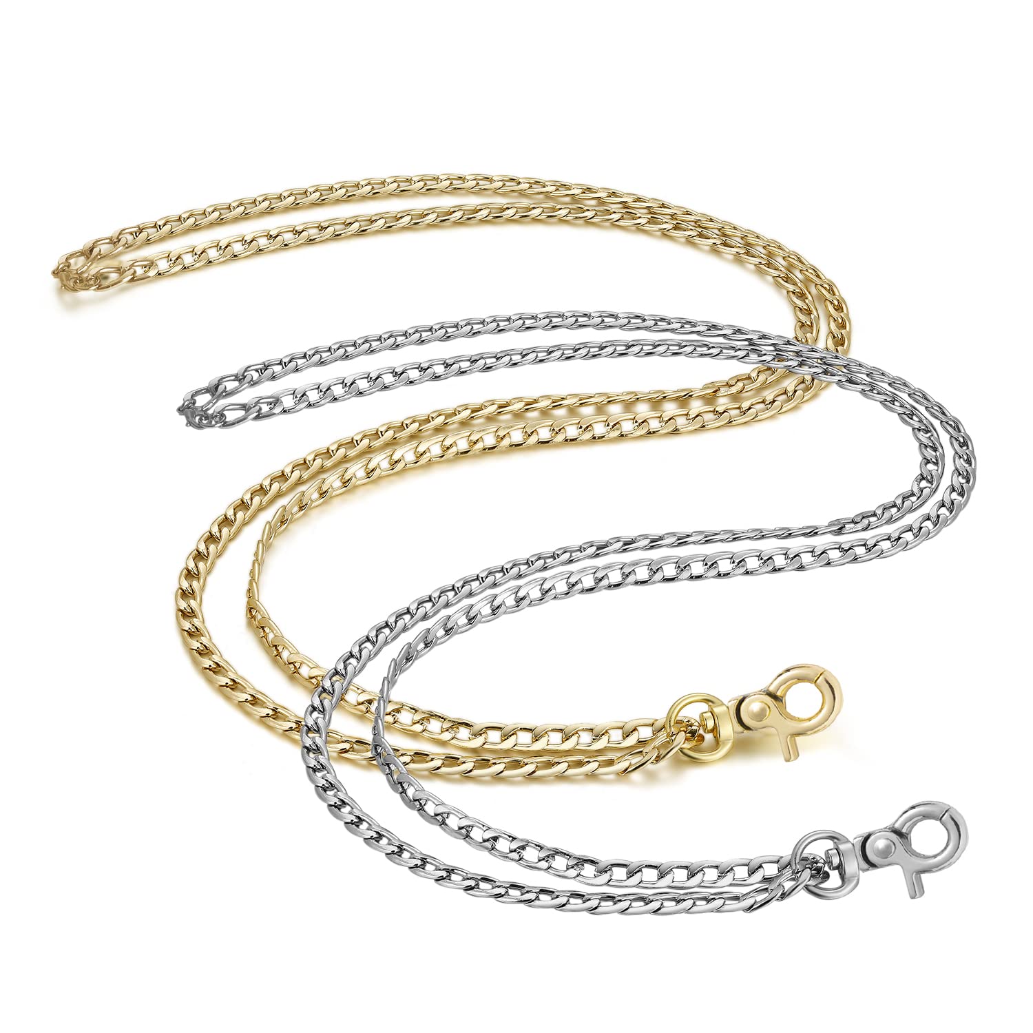 Stylish Breakaway Lanyards for Women - Silver & Gold ID Badge Holders & Keychains - Perfect for Teachers, Nurses & Office Professionals