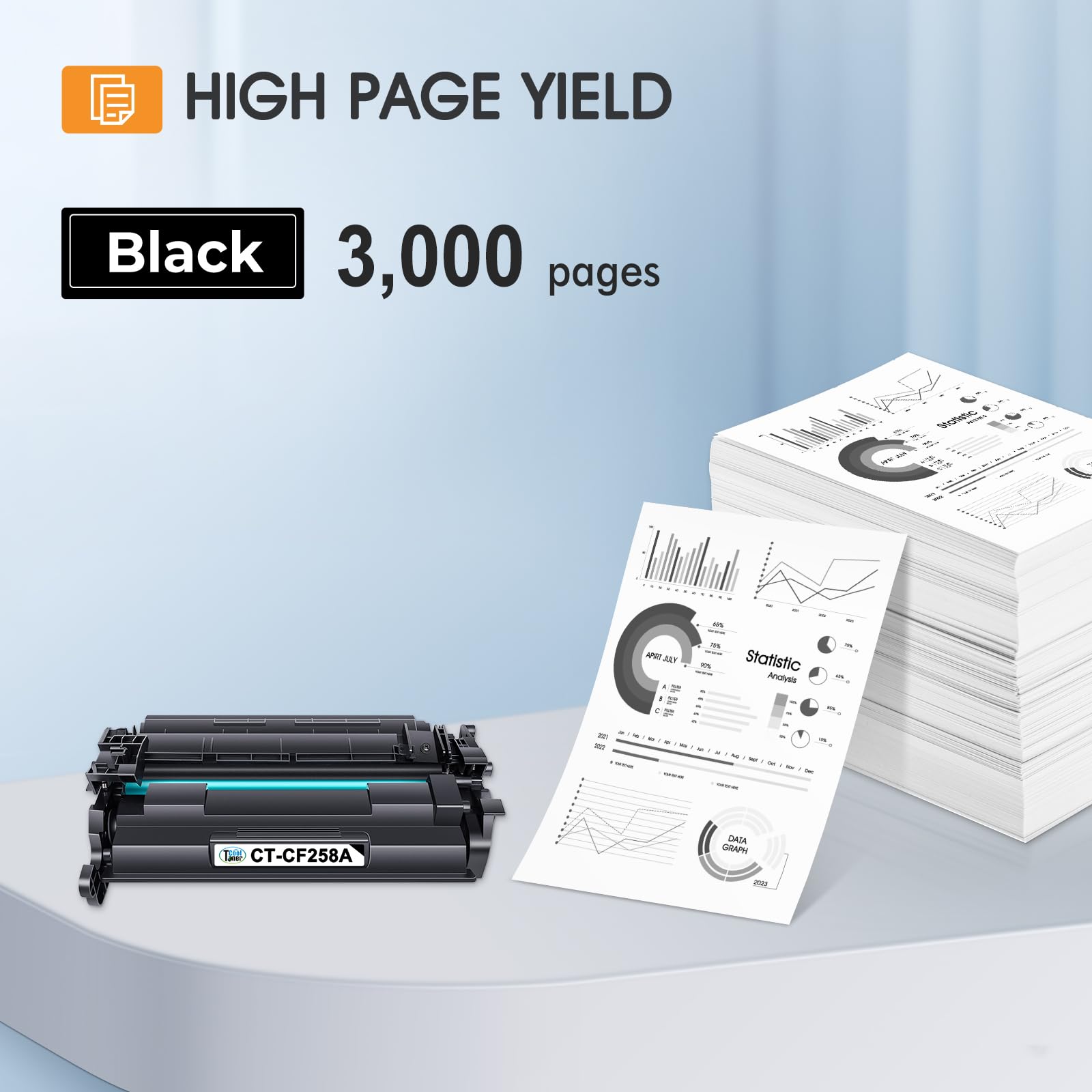Original Title: Cool Toner 58A CF258A Black Toner Cartridge Replacement for HP 58A CF258A Toner for HP Laserjet Pro M404n M404dn MFP M428fdw M428fdn M428dw Printer Ink 2-Pack    Optimized Title:   **HP 58A CF258A Black Toner Cartridge Replacement (2-Pack) - Compatible with HP LaserJet Pro M404n, M404dn, M428fdw, M428fdn, M428dw Printers - High-Yield Printing for Office & Home Use**