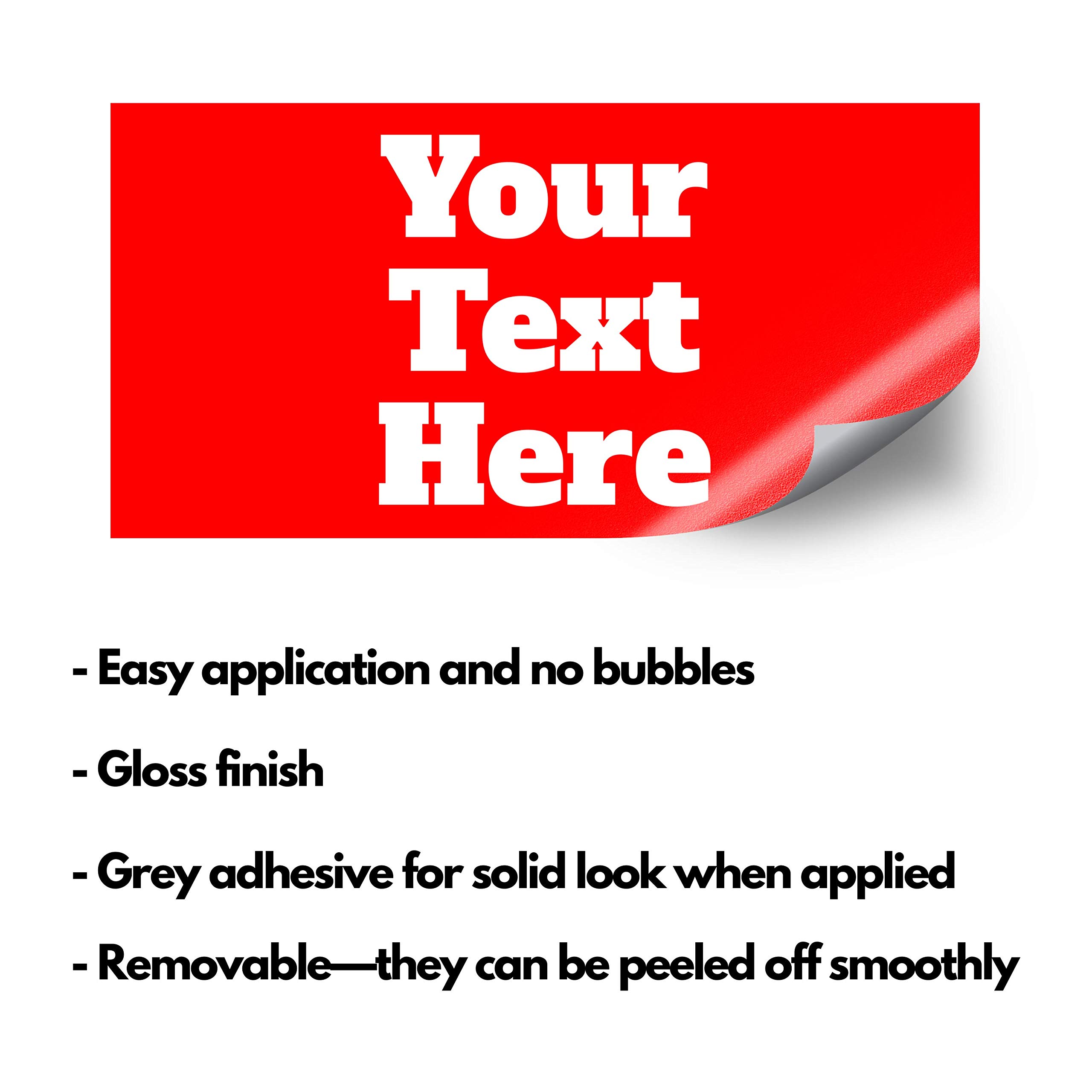 Custom Bumper Stickers - Personalized Car Decals for Trucks & Vehicles - 3 Pack (8
