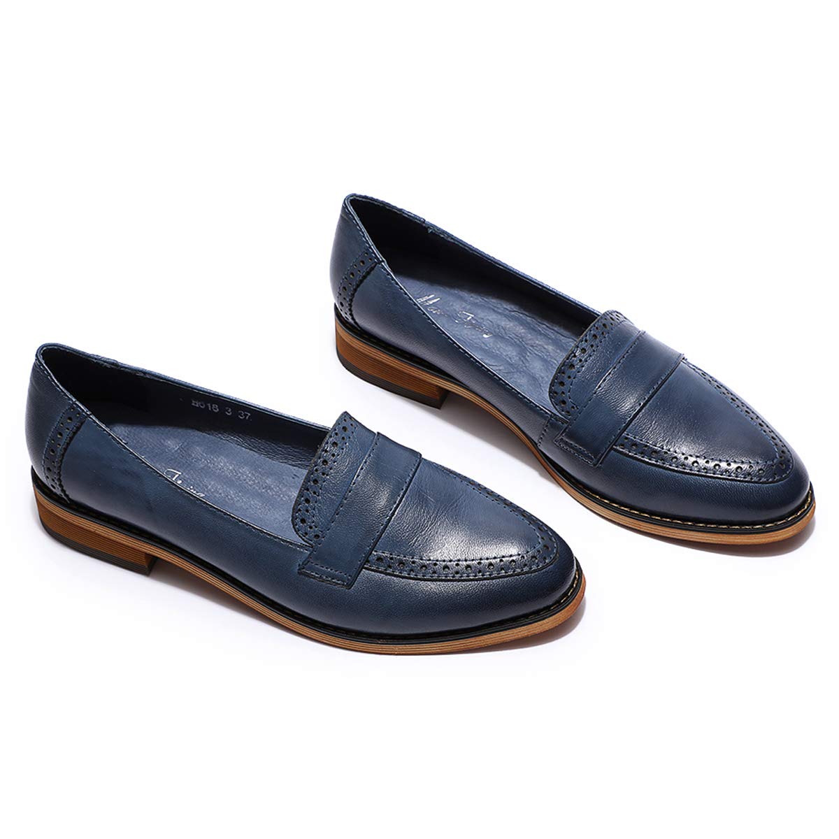 Women's Classic Leather Penny Loafers - Slip On Dress Shoes for Office, Work & Casual Wear | Comfortable & Stylish Flats for Ladies | Perfect for Business, Travel & Everyday Outfits