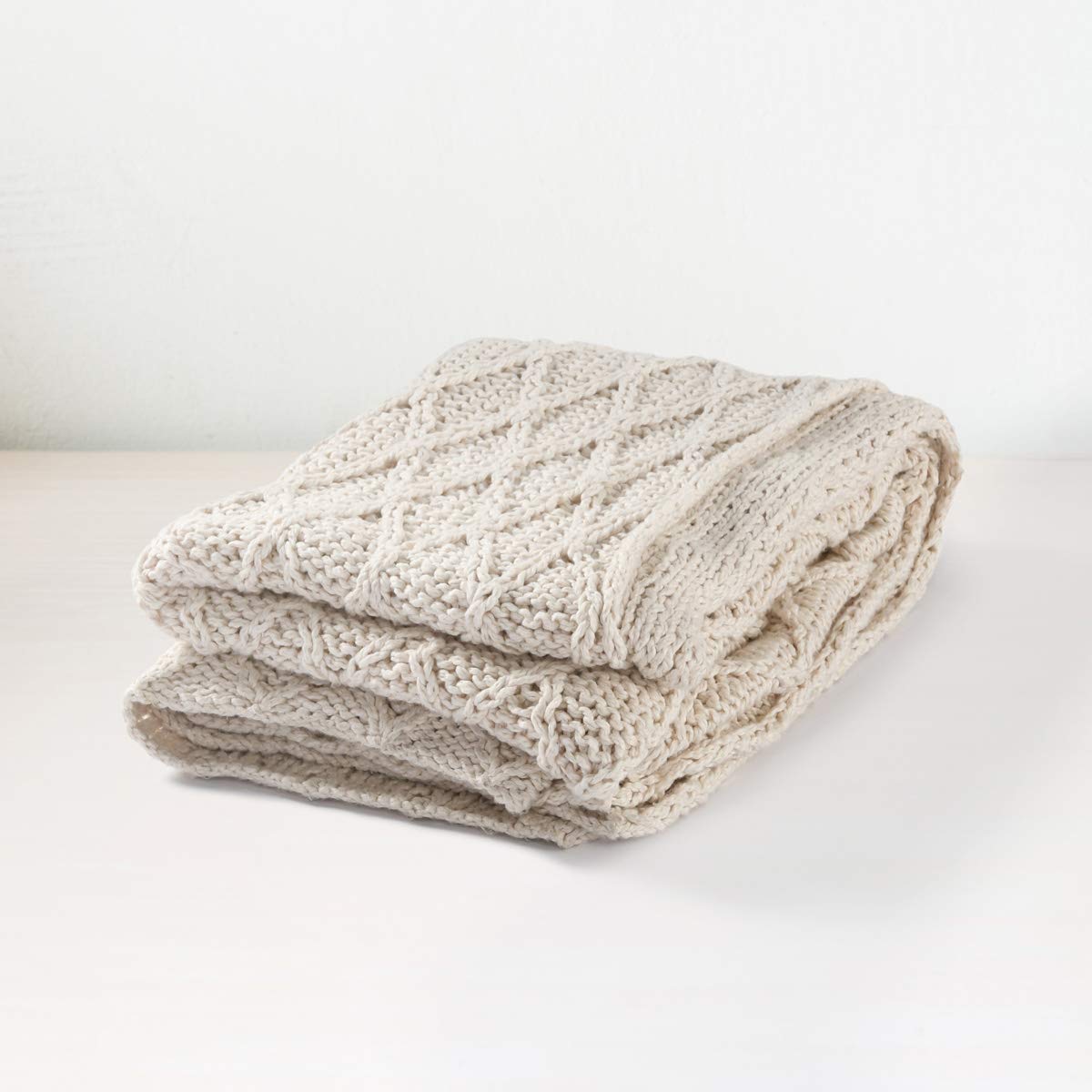 Kosas Home Porter Accent Pillow 50x70cm - Soft Ivory Decorative Throw Cushion for Sofa, Bed, Living Room & Nursery Decor