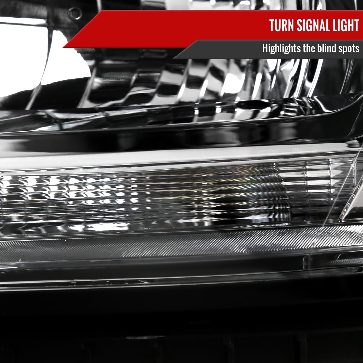 Universal LED DRL Bar Projector Headlights - Fits 15-20 Vehicles - Amber Turn Signal Lamps (2-Piece Set) - Upgrade Your Car/Truck Lighting for Night Driving & Off-Road Adventures