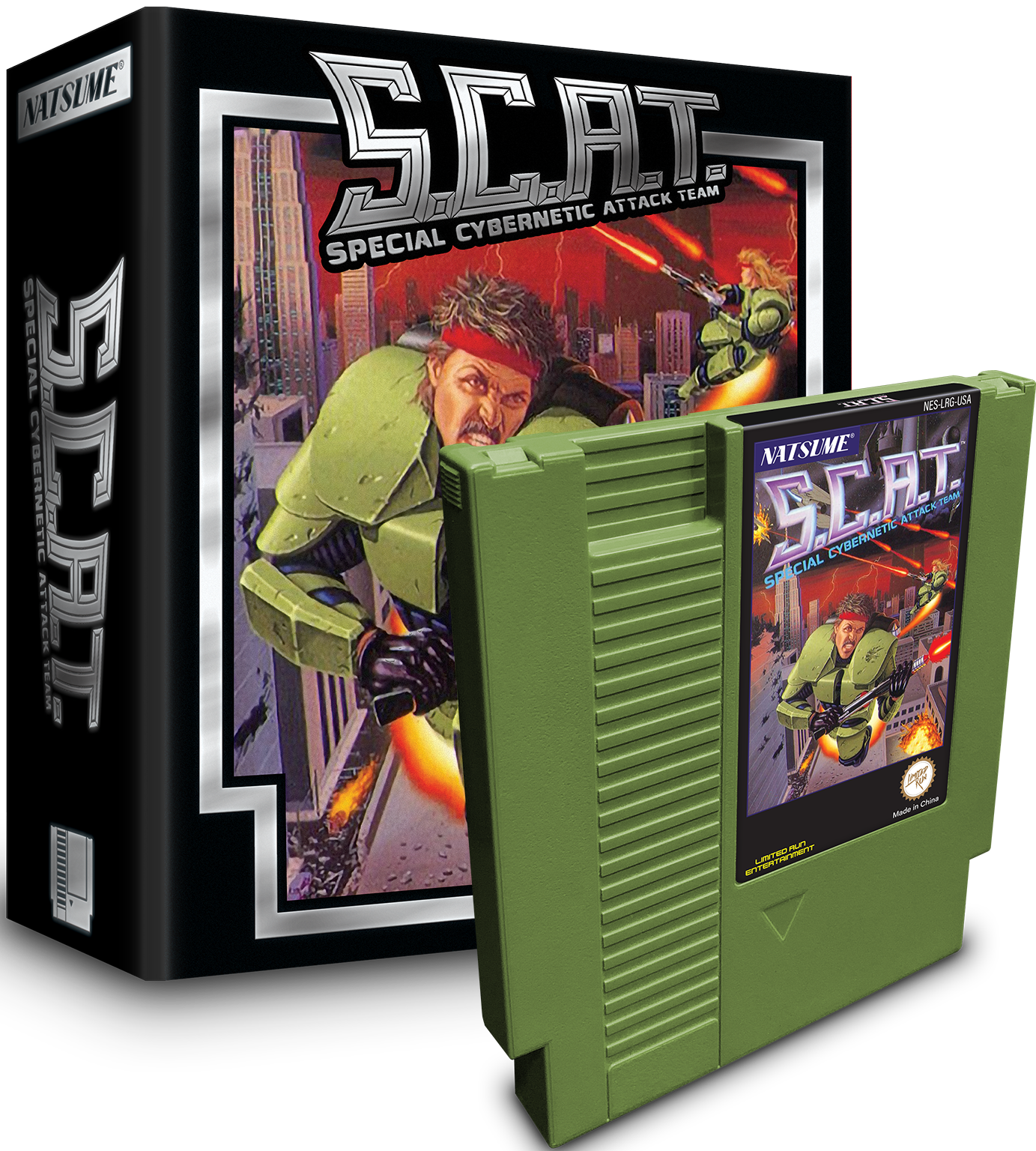 S.C.A.T.: Special Cybernetic Attack Team Collector's Edition - Retro NES Video Game for Classic Gaming Enthusiasts | Perfect for Nostalgic Gaming Nights and Collector's Displays