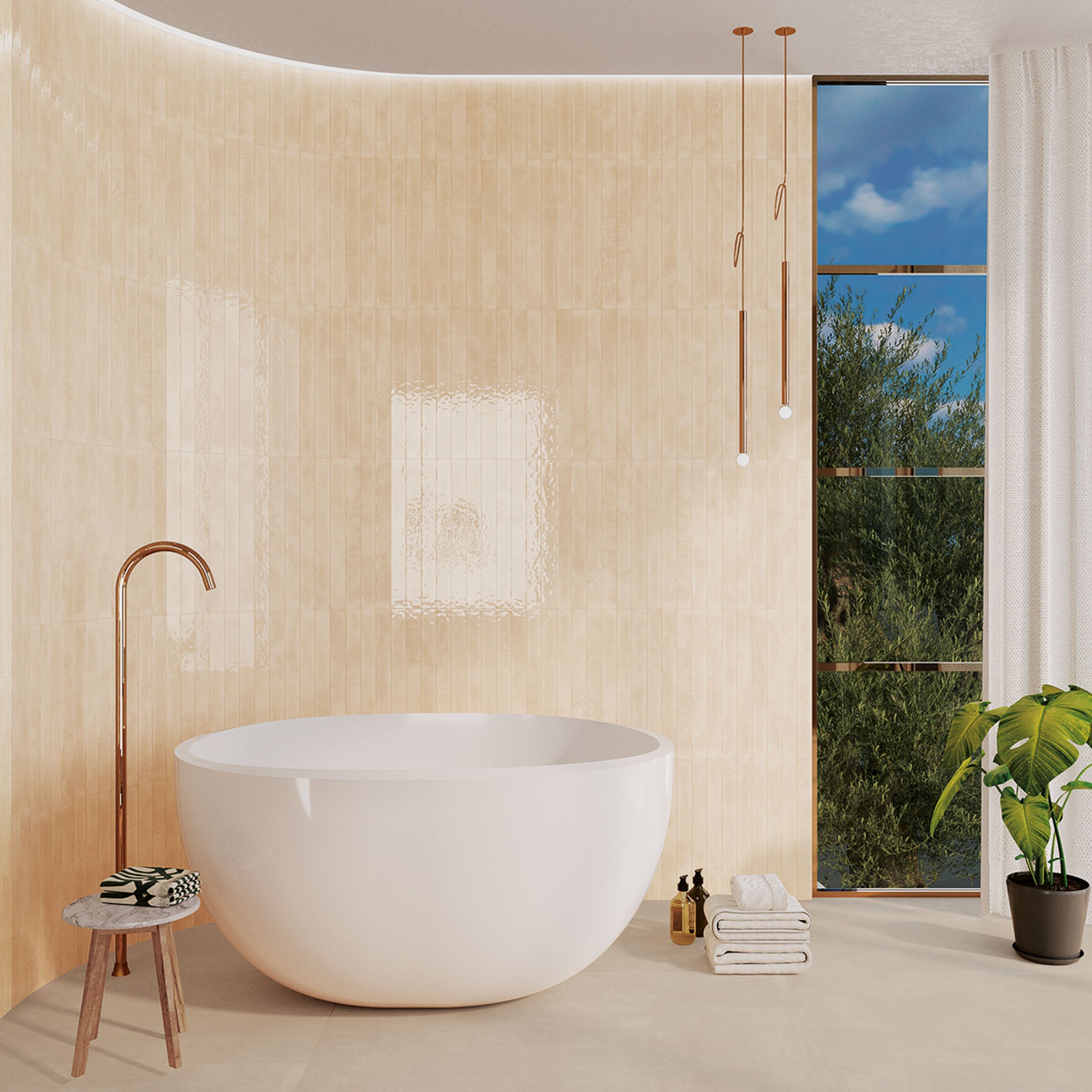 Makalu Zellige Porcelain Wall Tile - Spanish Chroma Handmade Glossy Finish for Kitchen Backsplash, Bathroom & Living Room Decor