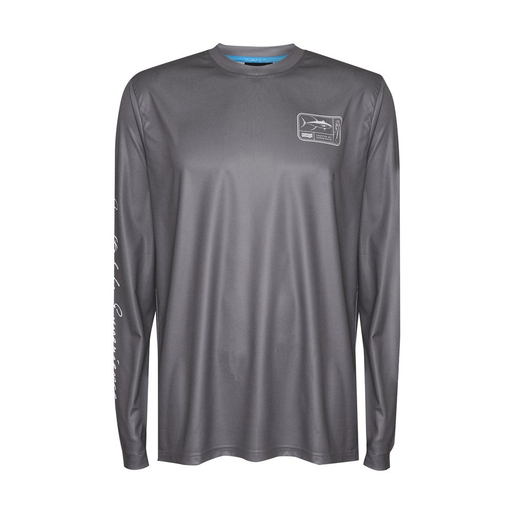 High-Tech Fishing Shirt with Tackle Box - Graphite Performance Wear for Outdoor Anglers | Perfect for Bass Fishing, Fly Fishing & Saltwater Adventures