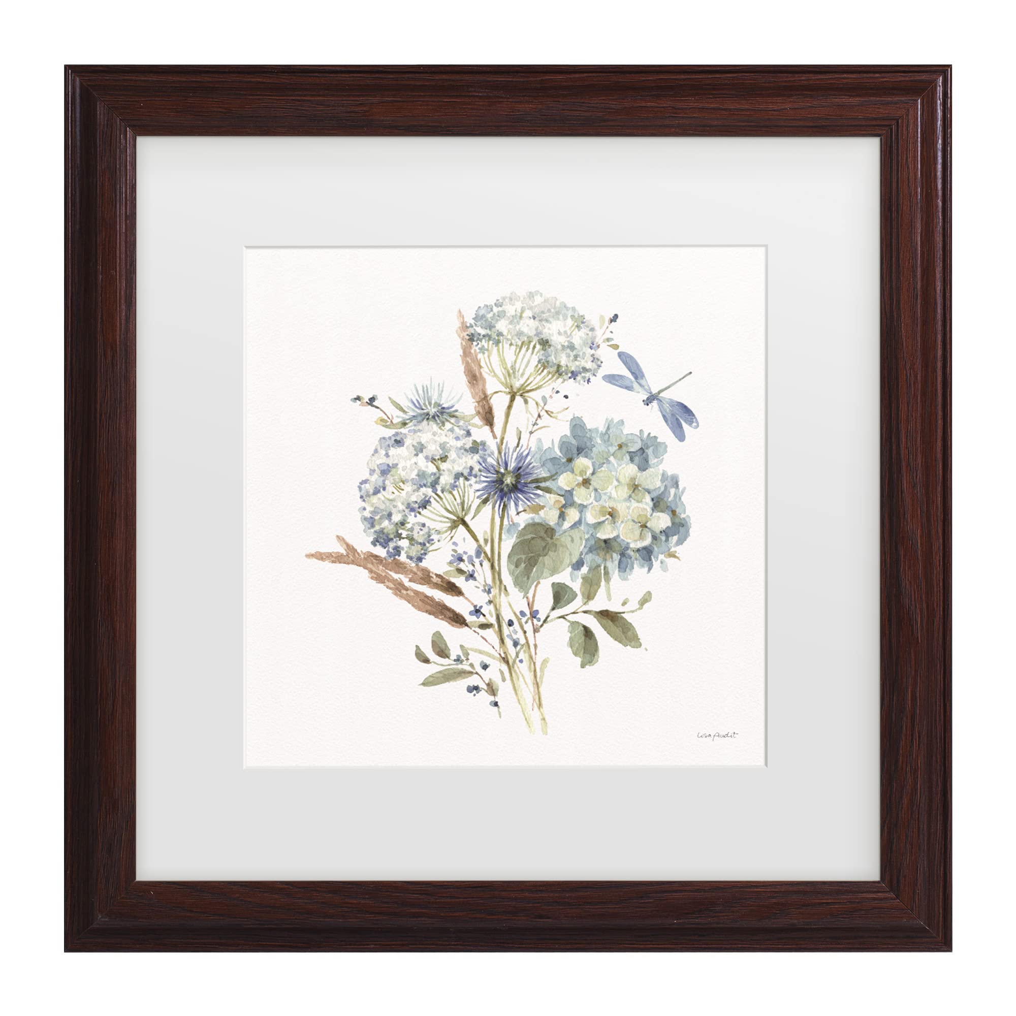 Lisa Audit Bohemian Blue 06 on White Canvas Art Print - Modern Wall Decor for Living Room, Bedroom & Office | Trademark Fine Art Collection
