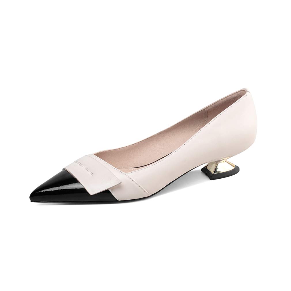 TinaCus Women's Genuine Leather Handmade Pointed Toe Pumps - Comfortable Low Heel Slip-On Dress Shoes for Work, Party & Wedding (Multiple Colors Available)