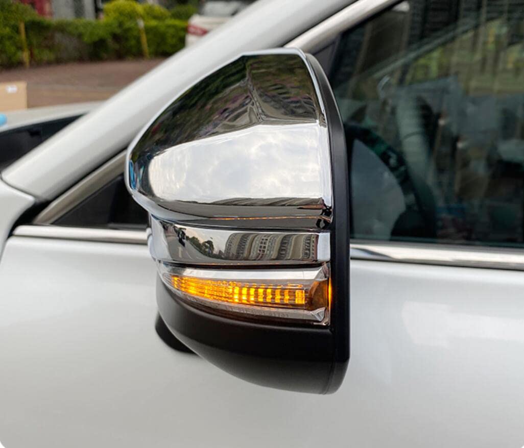 2Pcs Chrome Rearview Mirror Cover Trim for Toyota Venza 2021-2023 - Side Mirror Accessories for Enhanced Style & Protection | Perfect for Car Detailing & Customization