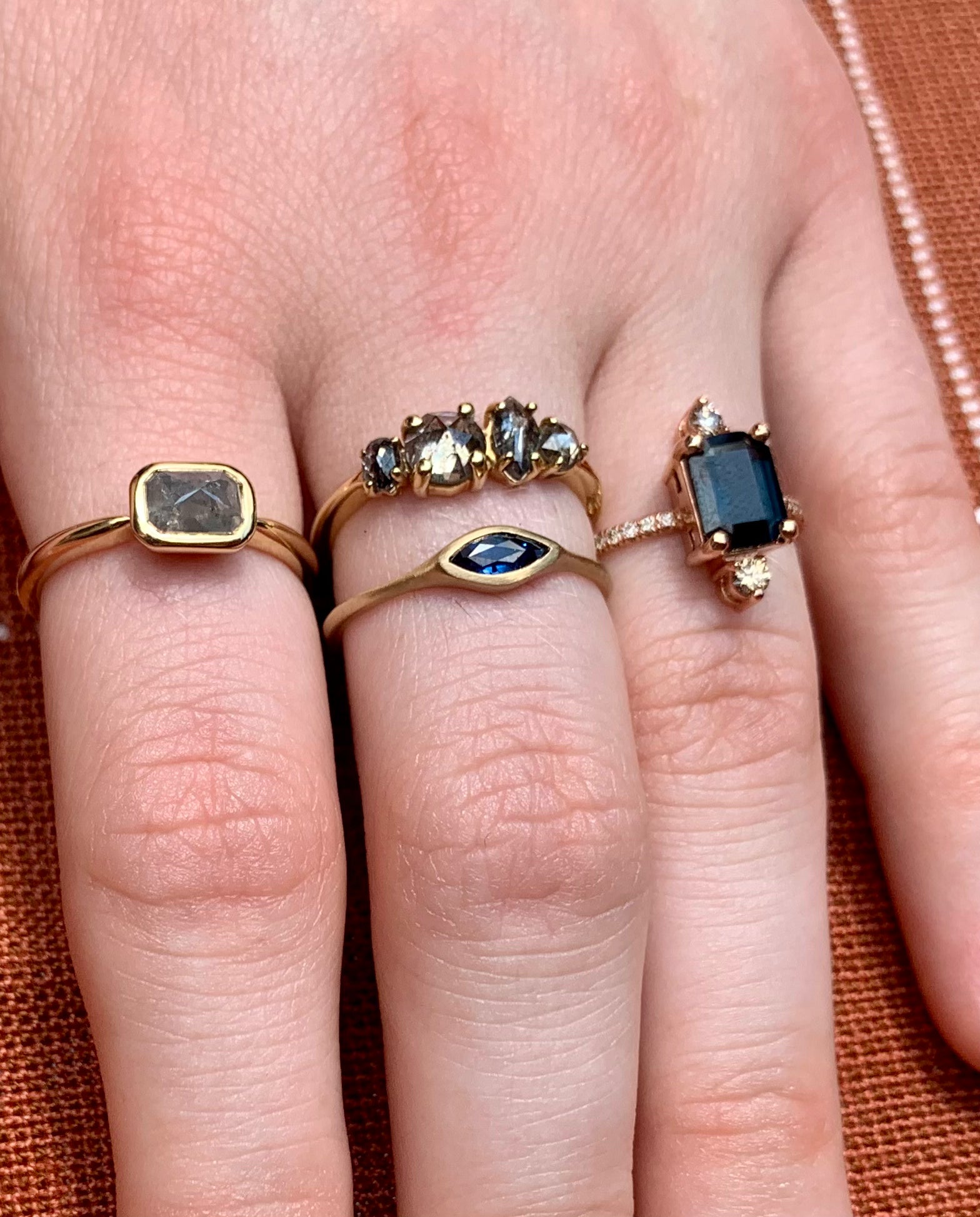 Haley Ring Sapphire - Elegant Blue Sapphire Engagement Ring for Women | Perfect for Weddings, Anniversaries & Special Occasions